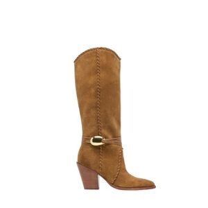 Dolce Vita Jody Light Brown Suede Tall Western Boot 9.5 NWT